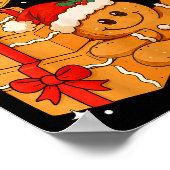 Overbaked And Over It Christmas Funny Cookies Ging Poster (Ecke)