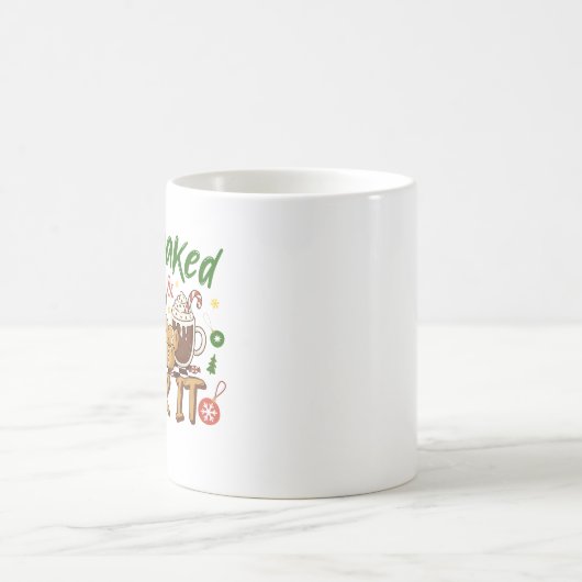 Overbaked And Over It Funny Gingerbread Man Cookie Kaffeetasse (Mittel)