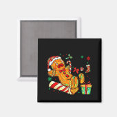 Overbaked And Over It Gingerbread Christmas Baking Magnet (Vorderseite/Rückseite)