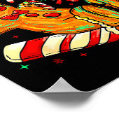 Overbaked And Over It Gingerbread Christmas Baking Poster (Ecke)