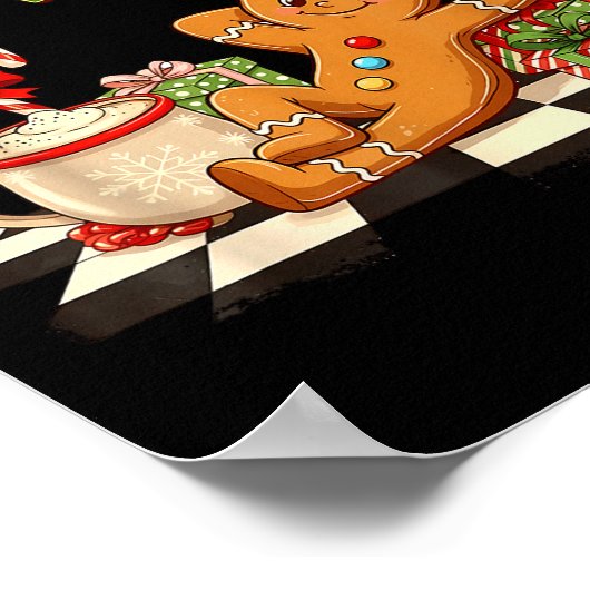 Overbaked And Over It Gingerbread Christmas Baking Poster (Ecke)