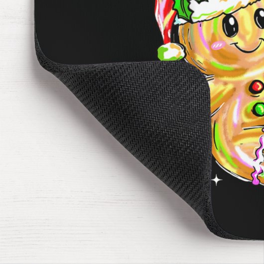 Overbaked And Over It Xmas Cookies Baking Gingerbr Mousepad (Ecke)