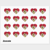 Overblown Tulip Blume Heart Sticker (Blatt)