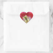 Overblown Tulip Blume Heart Sticker (Tasche)