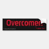 Overcomer! Christlich Autoaufkleber (Vorne)