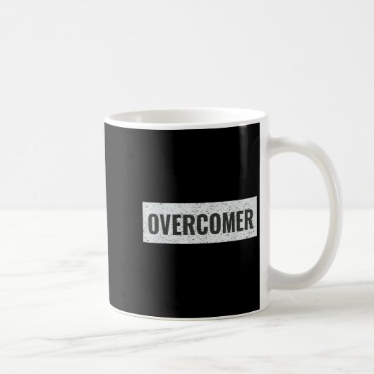 Overcomer Emwering Insrational Motivational Christ Kaffeetasse (Rechts)