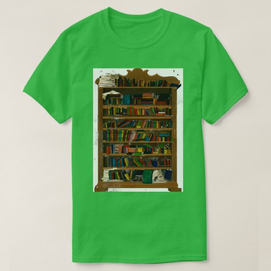 overcrowded book case Classic TShirt (Design vorne)