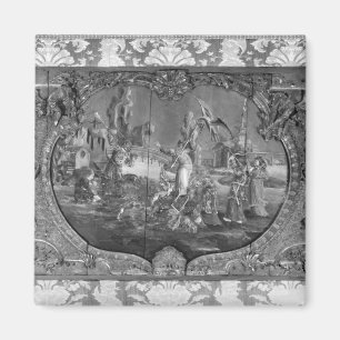 Overdoor Platte mit chinesischem Thema, c.1730 Magnet