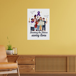 Overdose Awareness - Breaking the Silence  Poster