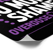 Overdose Awareness No More Stigma No More Shame Ad Poster (Ecke)