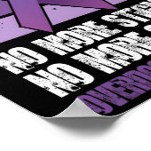 Overdose Awareness No More Stigma No More Shame Poster (Ecke)