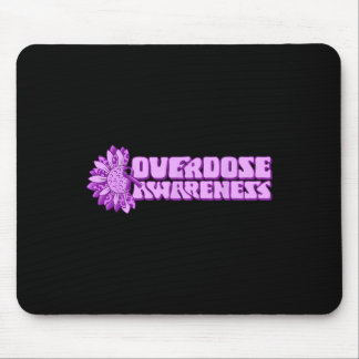 Overdose Awareness Purple Ribbon Drug Addiction 32 Mousepad