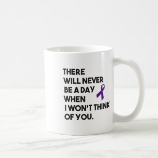 Overdose Awareness Purple Ribbon Think Of You Kaffeetasse