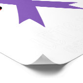 Overdose Awareness Ribbon I'm Warrior Let's Raise  Poster (Ecke)