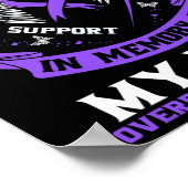 Overdose Awareness Shirt In Memory Of Mom Purple R Poster (Ecke)