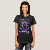 Overdose Awareness Shirt In Memory Of Nephew Purpl (Vorne ganz)