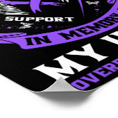 Overdose Awareness Shirt In Memory Of Uncle Purple Poster (Ecke)