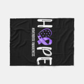 Overdose Warrior Hope Unterstützerteam Overdose be Fleecedecke (Vorderseite (Horizontal))
