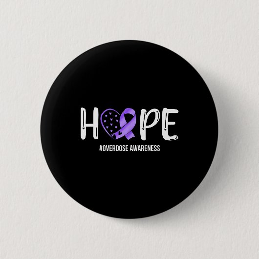 Overdose Warrior Hope Unterstützerteam Überdosis b Button (Vorderseite)