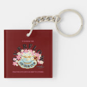 OVERFLOW Acrylic Keychain by Adiela Akoo Schlüsselanhänger (Rückseite)