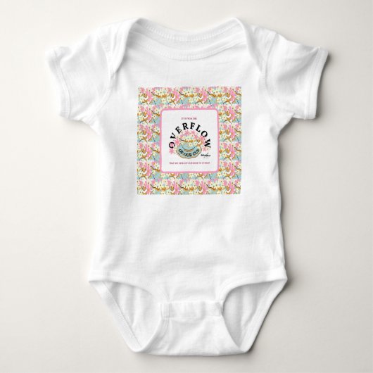 OVERFLOW Floral Baby Bodysuit - Adiela Akoo Baby Strampler (Vorderseite)