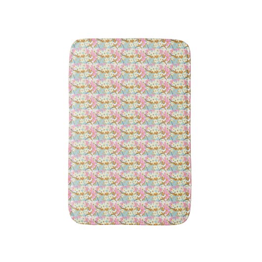 OVERFLOW Floral Bath Mat - Adiela Akoo Badematte (Vorderseite Vertikal)
