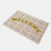 OVERFLOW Floral Door Mat - Adiela Akoo Fußmatte (Schrägansicht)