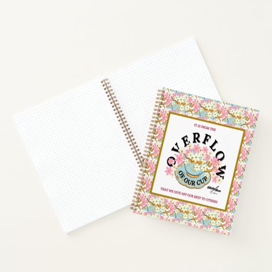 OVERFLOW Floral Spiral Notebook von Adiela Akoo Notizblock (Innenseite)