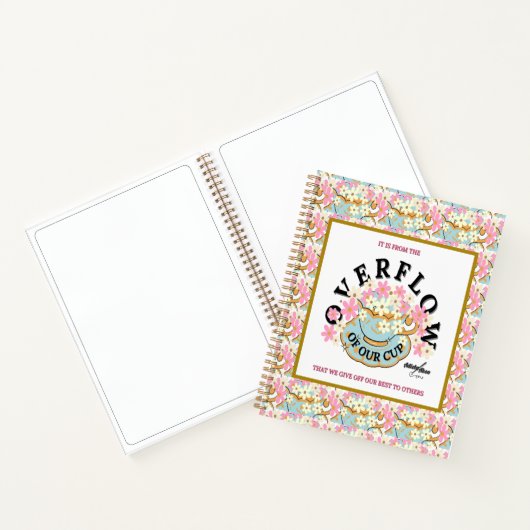 OVERFLOW Floral Spiral Notebook von Adiela Akoo Notizblock (Innenseite)