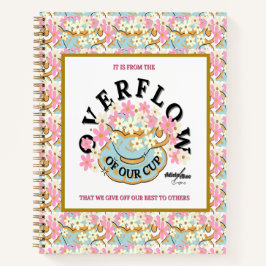 OVERFLOW Floral Spiral Notebook von Adiela Akoo Notizblock