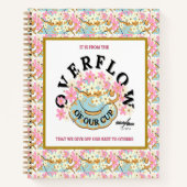OVERFLOW Floral Spiral Notebook von Adiela Akoo Notizblock (Vorderseite)