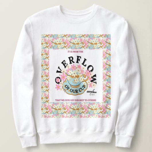 OVERFLOW Floral Sweatshirt - Adiela Akoo (Design vorne)