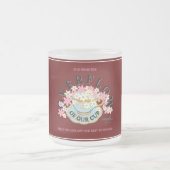 OVERFLOW Frosted Glass Mug by Adiela Akoo Mattglastasse (Mittel)