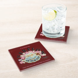 OVERFLOW Glass Coaster by Adiela Akoo Glasuntersetzer