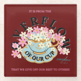 OVERFLOW Glass Coaster by Adiela Akoo Glasuntersetzer