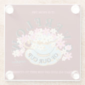 OVERFLOW Glass Coaster by Adiela Akoo Glasuntersetzer (Rückseite)