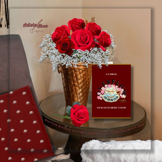 OVERFLOW Greeting Card - Adiela Akoo