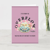 OVERFLOW Greeting Card - Adiela Akoo