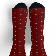 OVERFLOW Red Hues Crew Socks