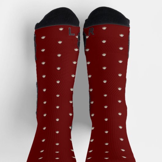 OVERFLOW Red Hues Crew Socks Socken (Oben)