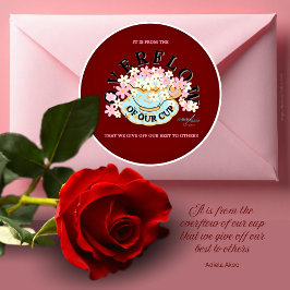 OVERFLOW Red Hues Sticker von Adiela Akoo