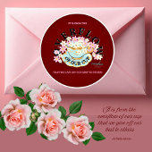 OVERFLOW Red Hues Sticker von Adiela Akoo