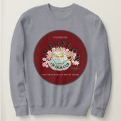 OVERFLOW Red Hues Sweatshirt von Poet Adiela Akoo (Design vorne)