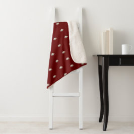 OVERFLOW Red Sherpa Blanket by Poet Adiela Akoo Sherpadecke
