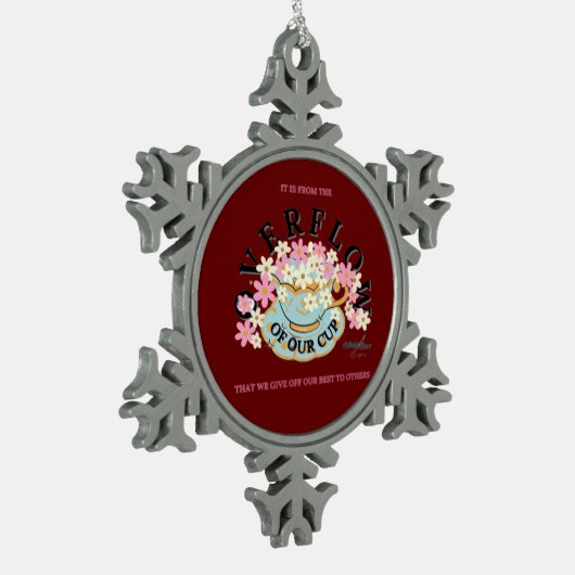 OVERFLOW Snowflake Framed Ornament (Links)