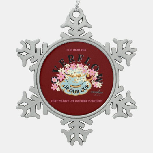 OVERFLOW Snowflake Framed Ornament (Vorderseite)