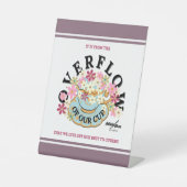 OVERFLOW  SOCKELSCHILD (Vorderseite)