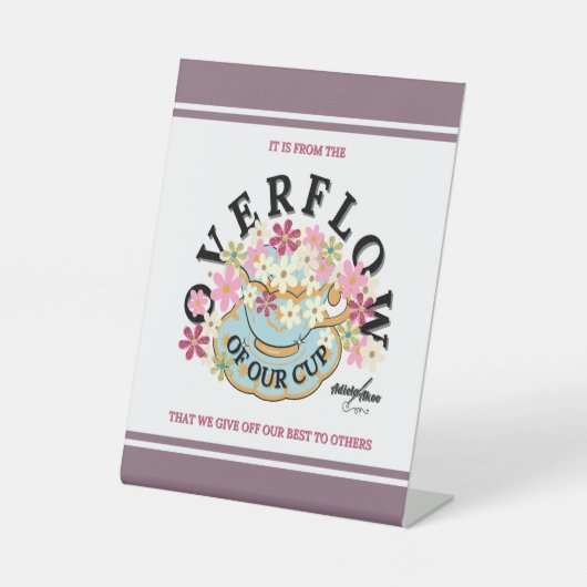 OVERFLOW  SOCKELSCHILD (Vorderseite)