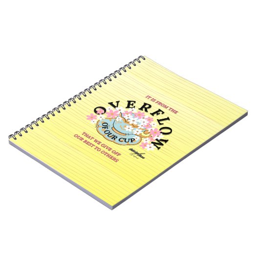 Overflow Spiral Foto Notebook von Adiela Akoo Notizblock (Linke Seite)