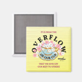 OVERFLOW Square Magnet entworfen von Adiela Akoo (Vorderseite/Rückseite)